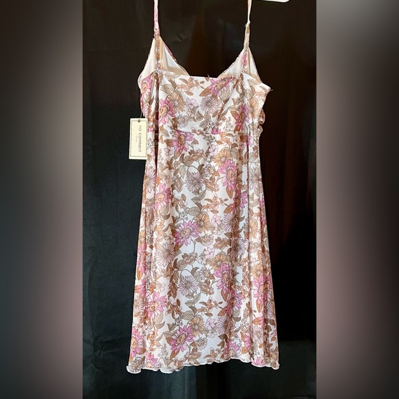NWT No Comment floral print multicolored dress. Women’s L. - Picture 4 of 8